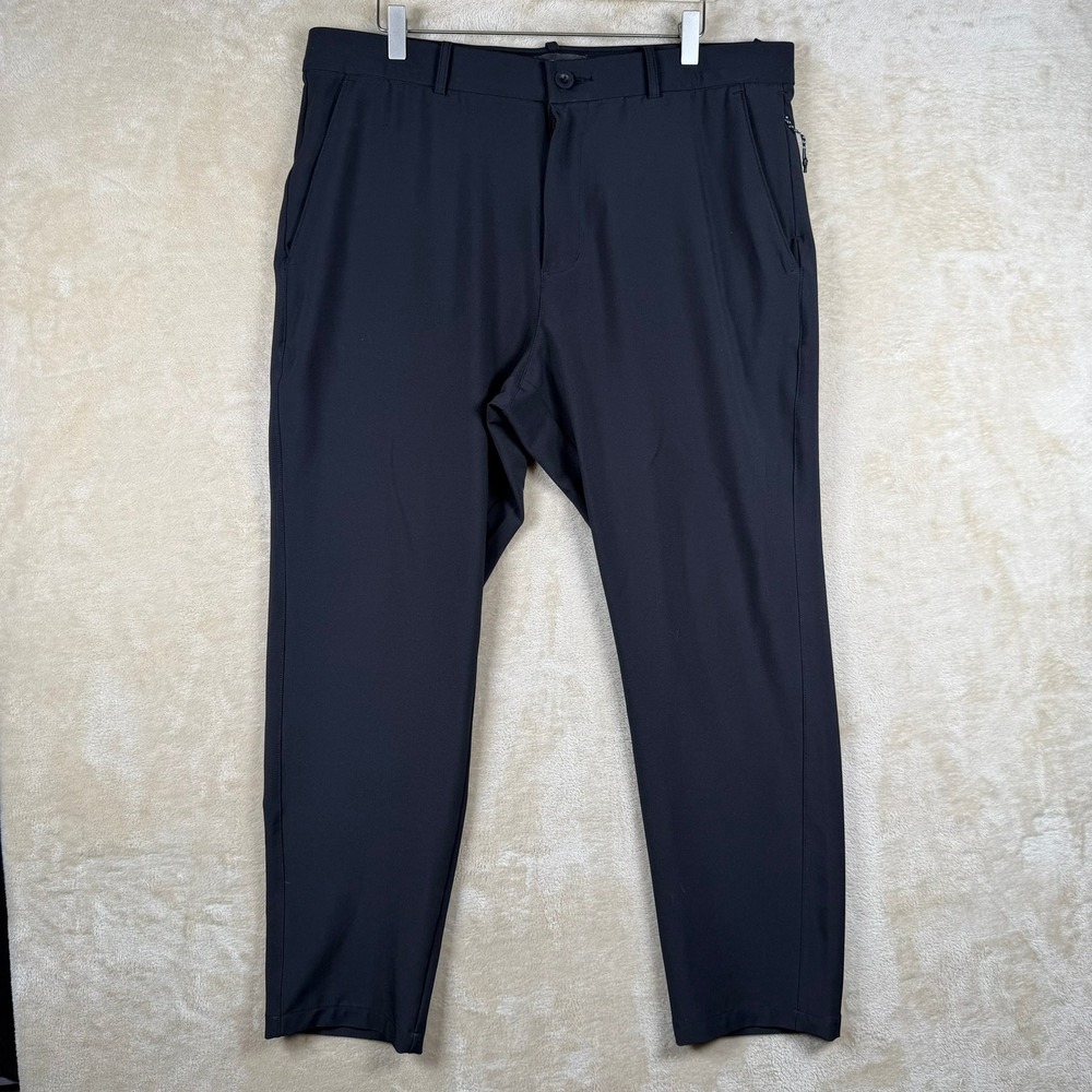 FLX Mens 38x32 Black Stretch Commuter Active Pants Technical Athleisure‎